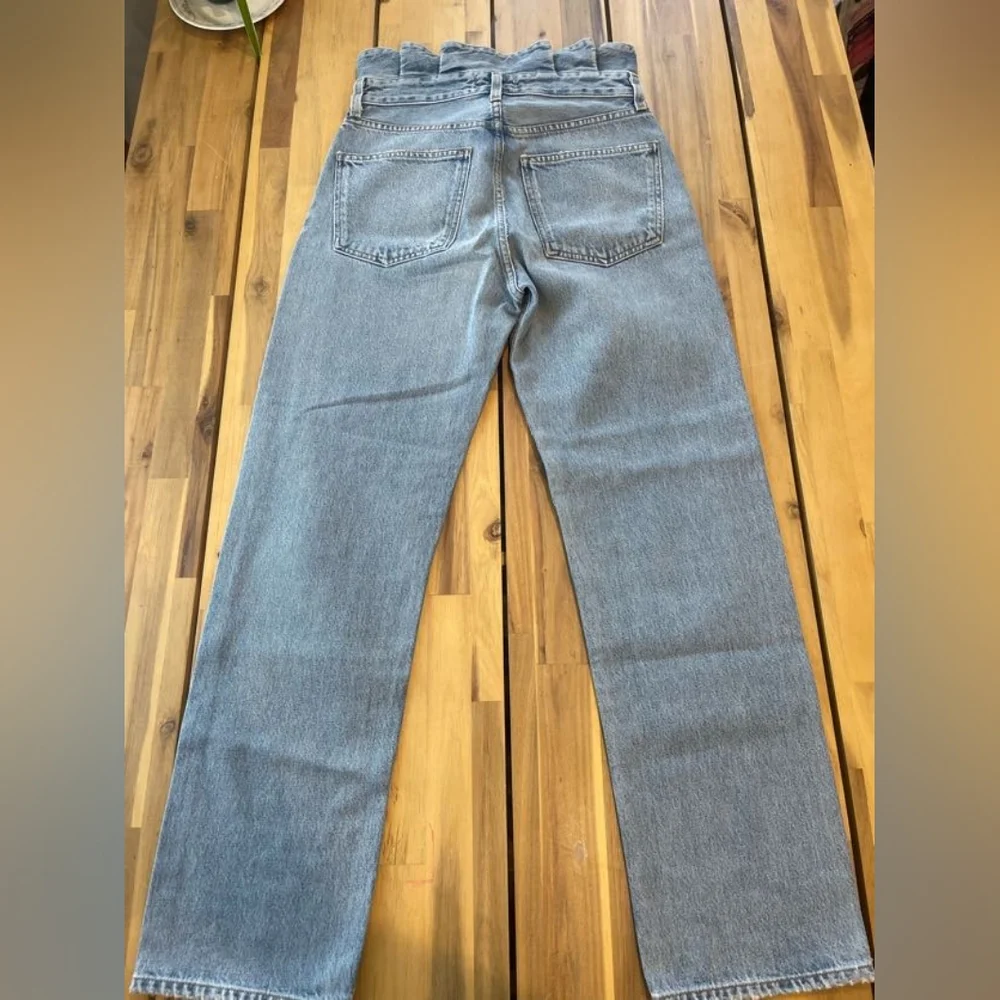 AGOLDE Lettuce Waistband Reworked High Rise Fitted 90s Jean Womens 26 - Picture 5 of 7